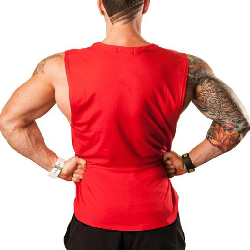 Brand Muscle Singlets Gyms Workout Sleeveless Shirt Stringer Tank Top Men Running Clothing Fitness Mens Sportwear Vests