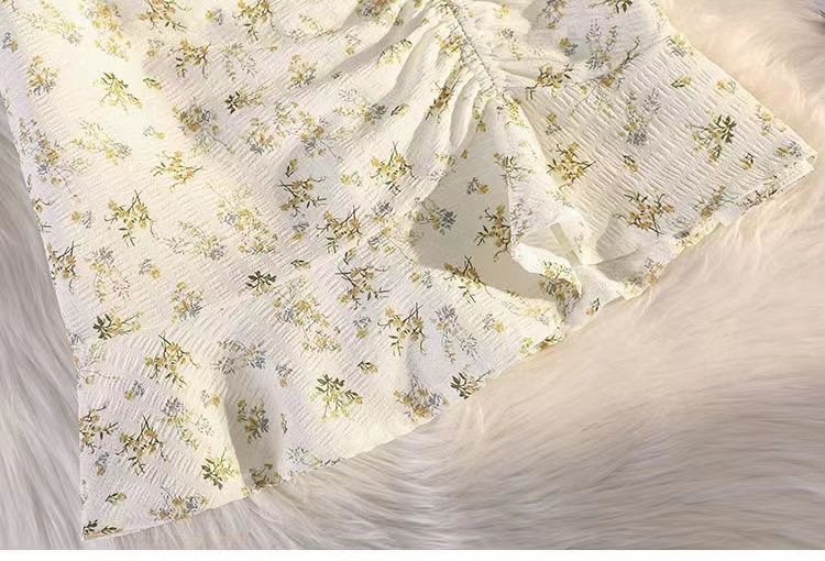 2024 Little yellow flower dress